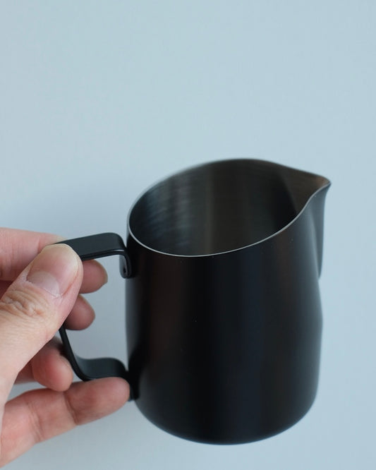 WPM 10OZ CINDER MATT BLACK MILK PITCHER (SHARP SPOUT)