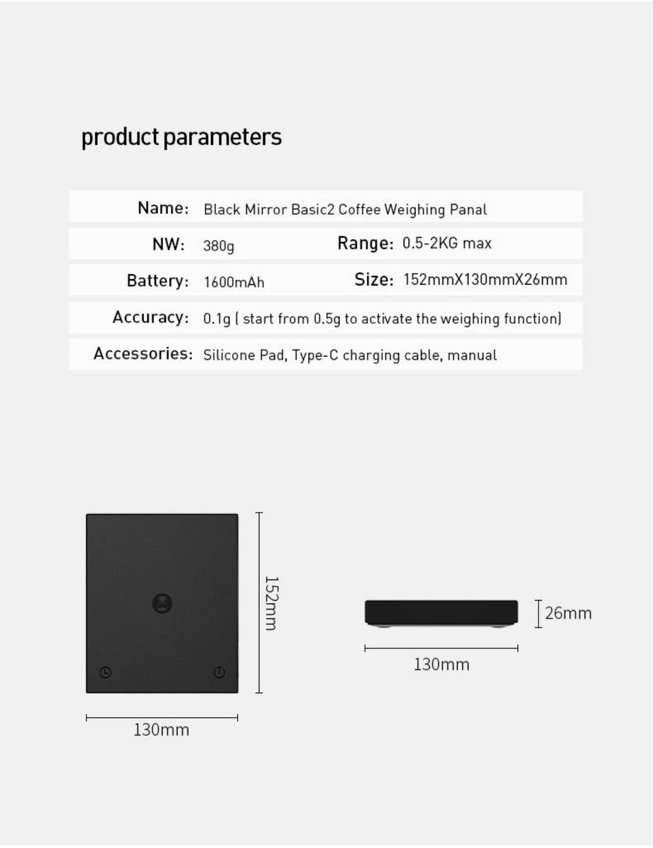 TIMEMORE Store Black Mirror Basic 2