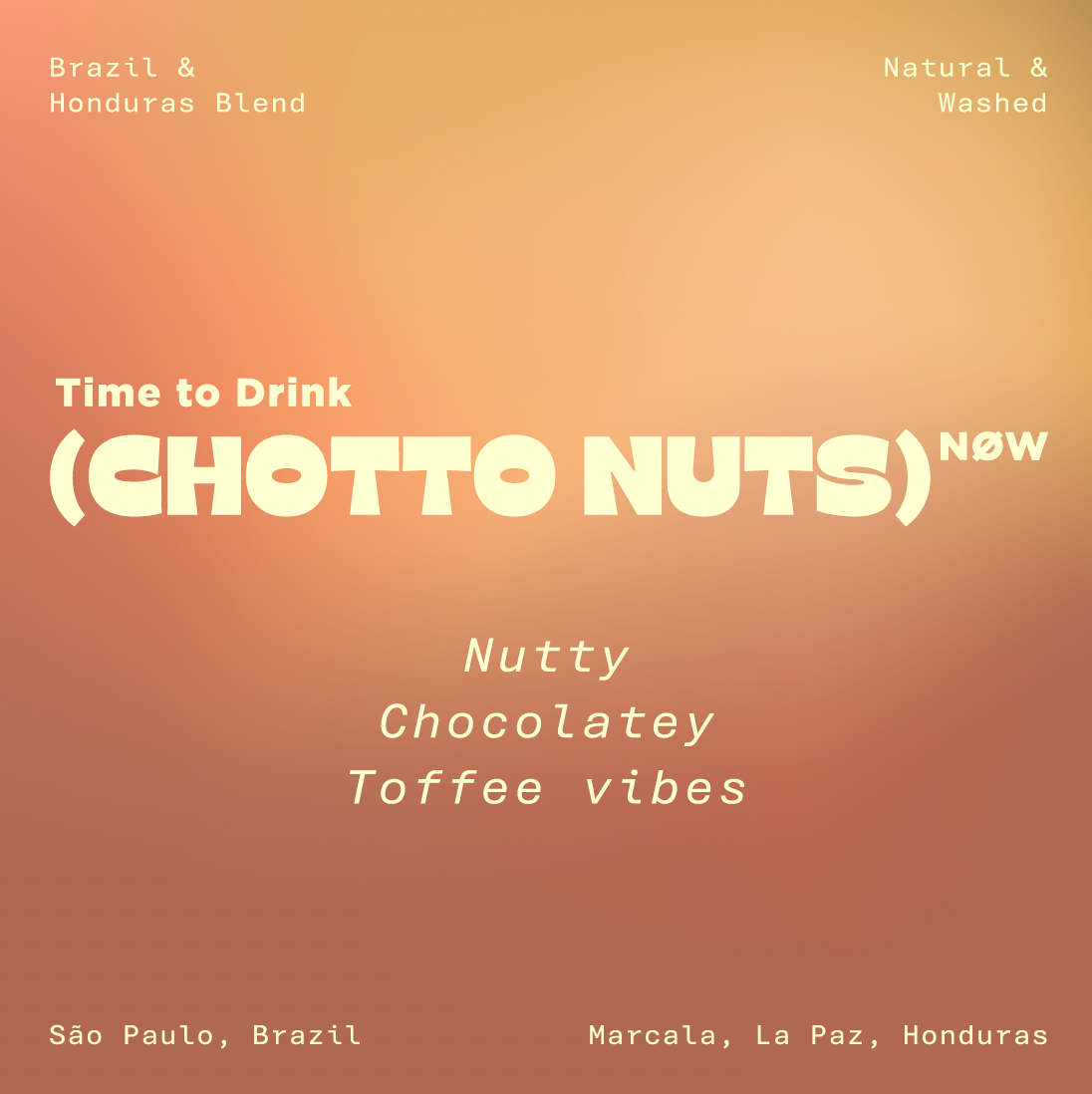 ESPRESSO BLEND - CHOTTO NUTS! ちょっとナッツ (ORGANIC)