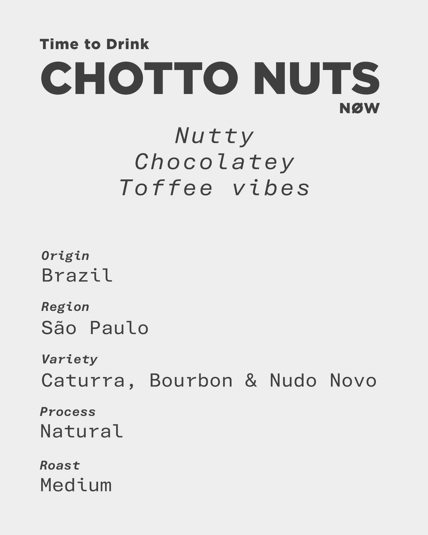 ESPRESSO - CHOTTO NUTS! ちょっとナッツ (ORGANIC)