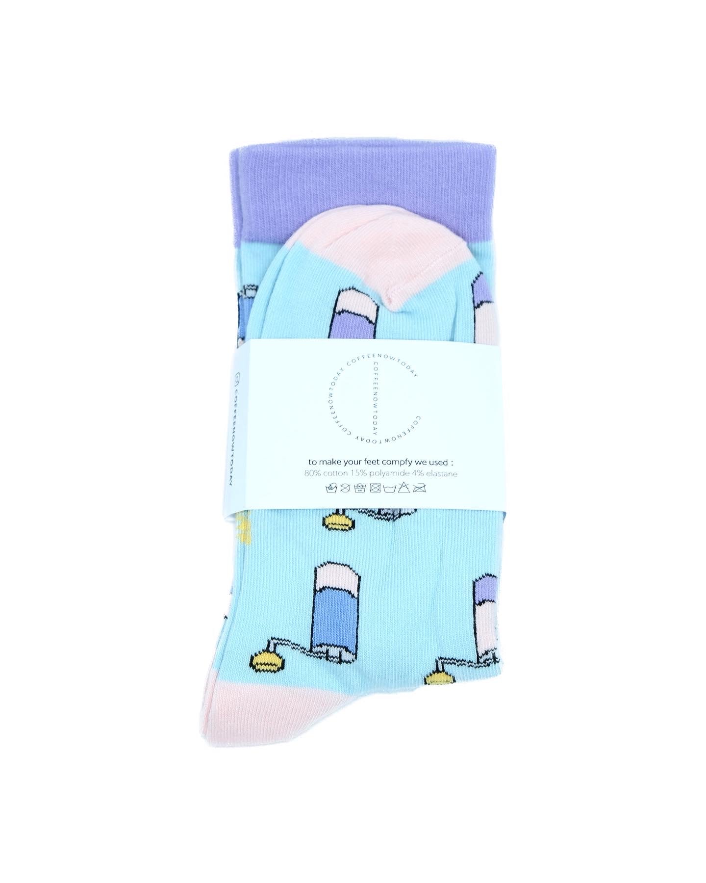 SOCKS: COMANDANTE C40 LIGHT BLUE