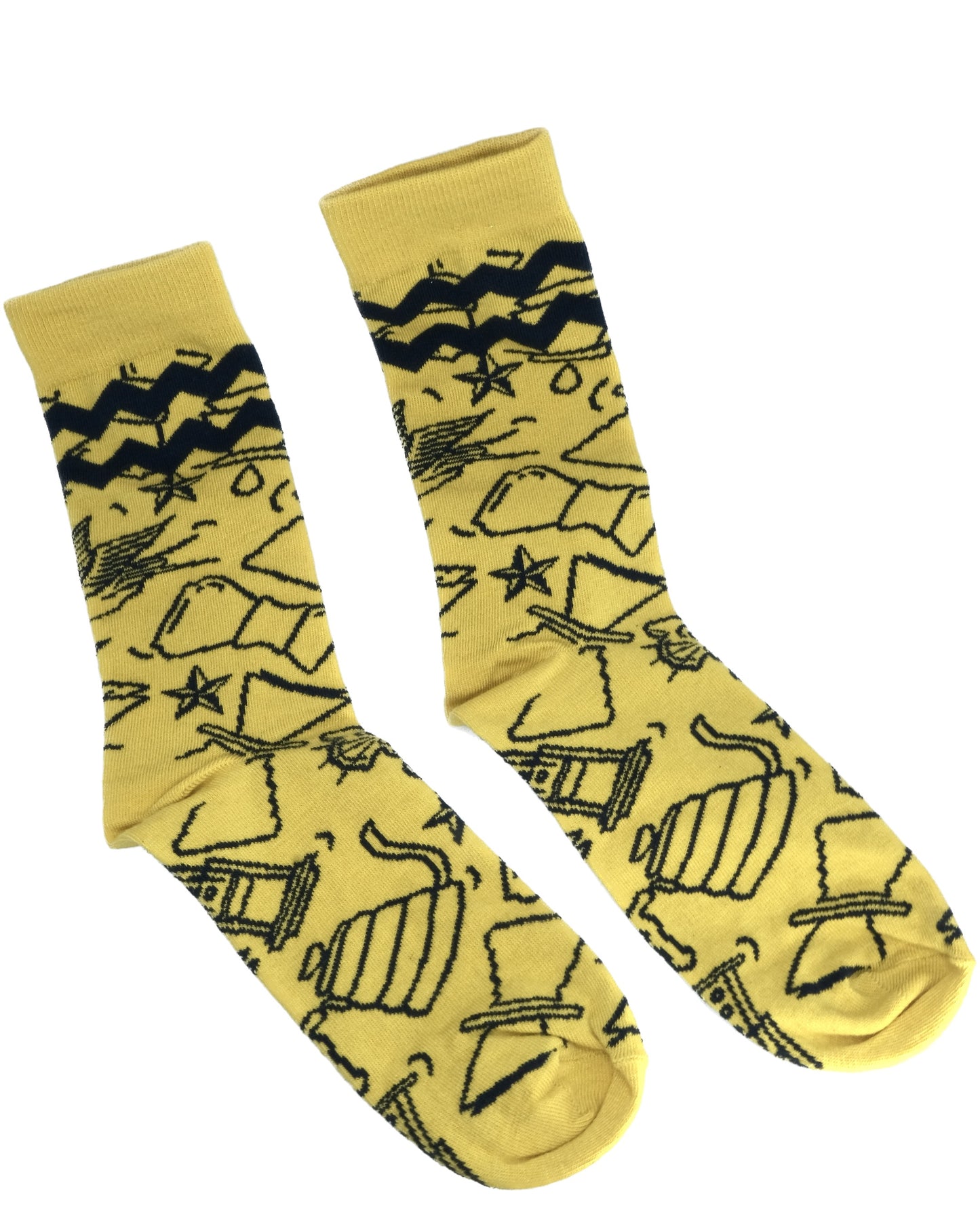 SOCKS: YELLOW COFFEVER