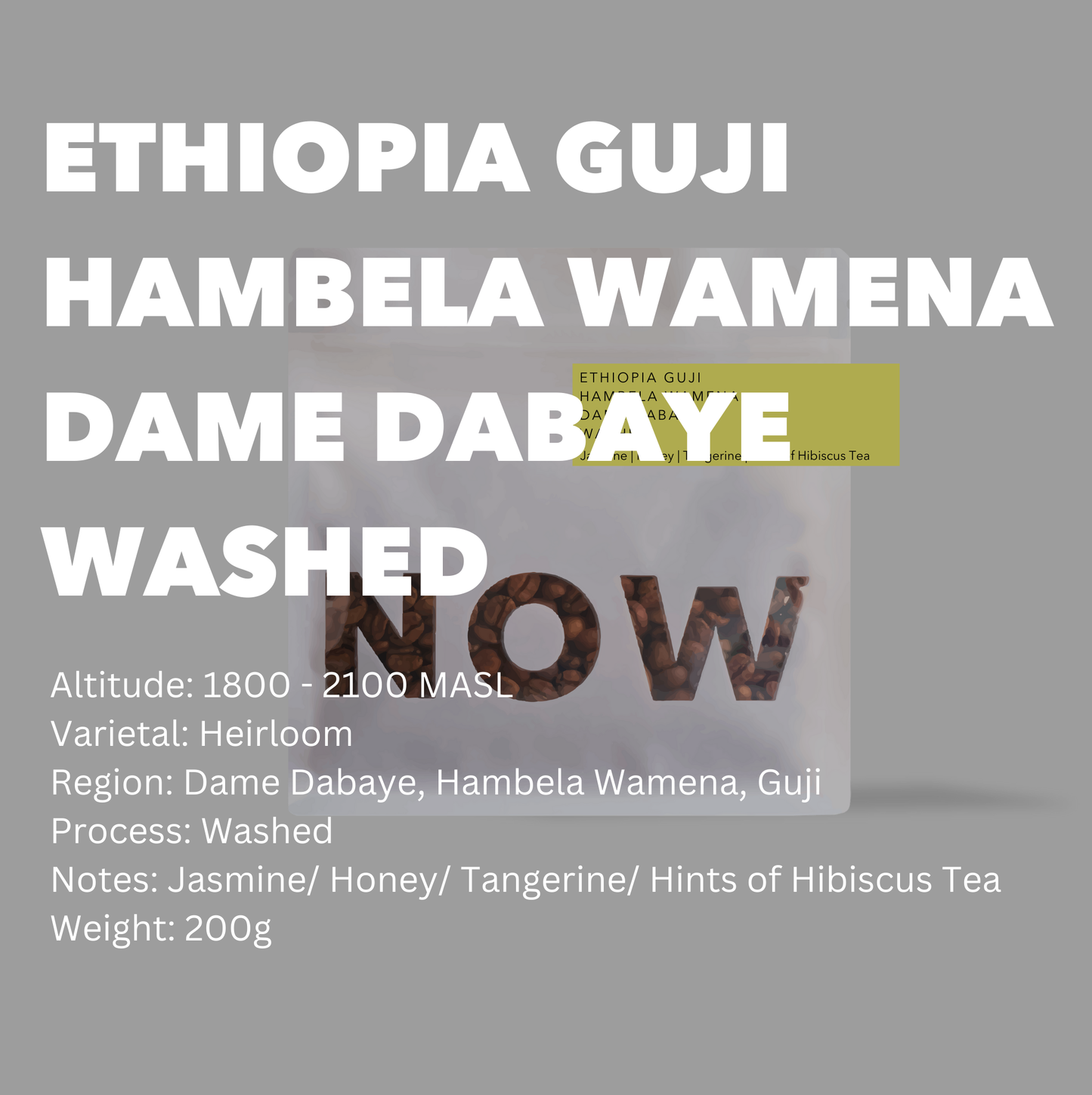 Ethiopia Guji Hambela Wamena Dame Dabaye Washed