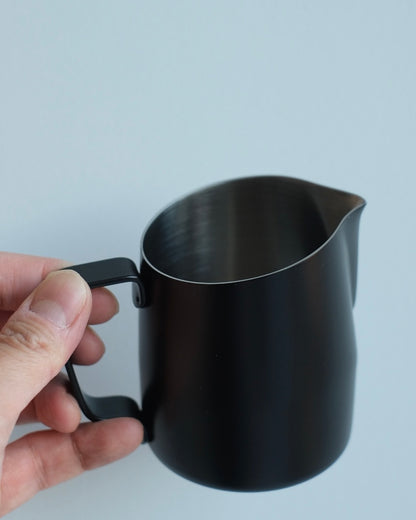 WPM 10OZ CINDER MATT BLACK MILK PITCHER (SHARP SPOUT)