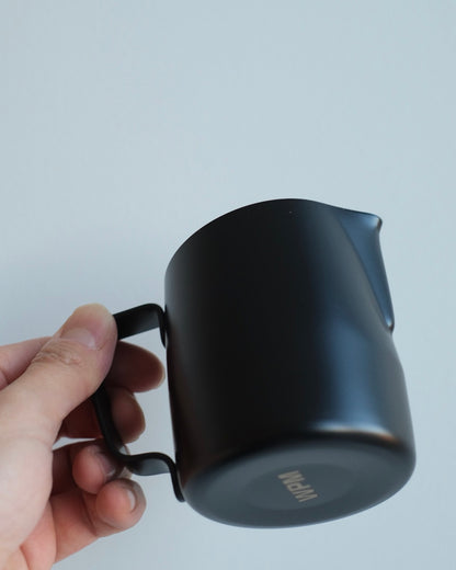 WPM 10OZ CINDER MATT BLACK MILK PITCHER (SHARP SPOUT)