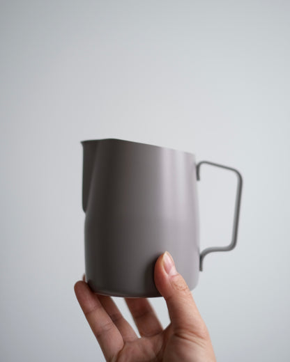 WPM 15OZ CINDER MATT GREY MILK PITCHER (ROUND SPOUT)
