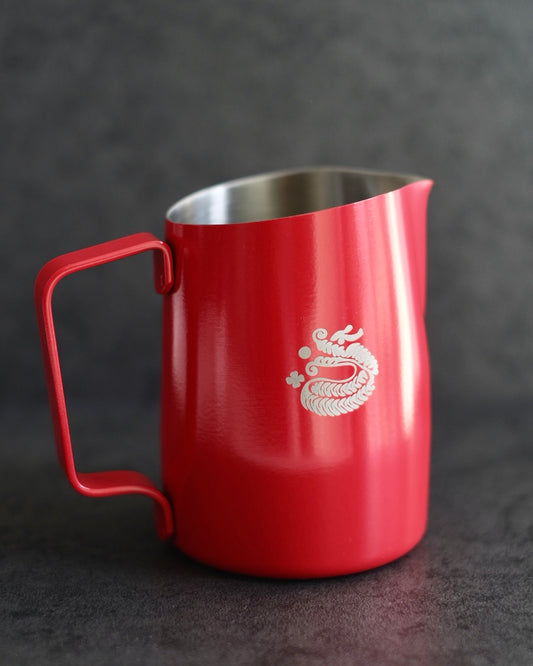 15OZ RED MILK PITCHER (SHARP SPOUT) - YEAR OF THE DRAGON