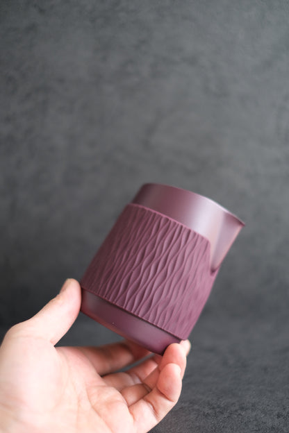 WPM 15OZ NON-SLIP HANDLESS MILK PITCHER (WITH SILICON SLEEVE)