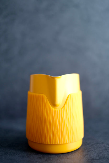 WPM 15OZ NON-SLIP HANDLESS MILK PITCHER (WITH SILICON SLEEVE)