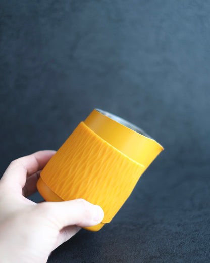 WPM 15OZ NON-SLIP HANDLESS MILK PITCHER (WITH SILICON SLEEVE)