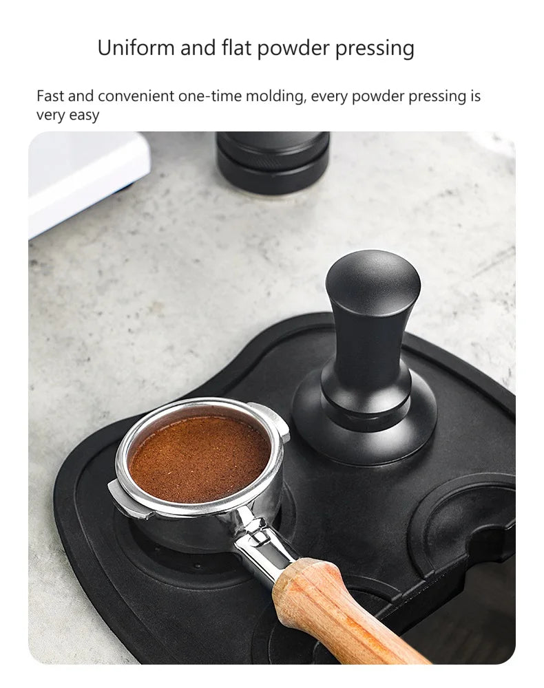 51mm 53mm 58mm Espresso Coffee Tamper Stainless Steel Flat/Thread Base Internal Spring Design Balanced Fixed Force Coffee Tamper