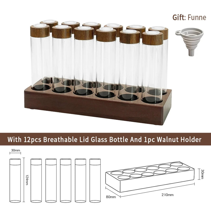 Coffee Beans Storage Container Display Rack Tea Tube Bottle Glass With Breathable Lid Espresso Accessory Tool Barista Coffeware