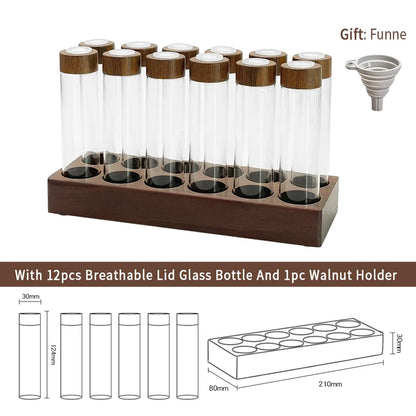 Coffee Beans Storage Container Display Rack Tea Tube Bottle Glass With Breathable Lid Espresso Accessory Tool Barista Coffeware