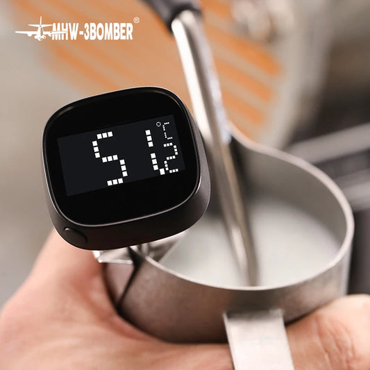 MHW-3BOMBER Instant Read Digital Thermometer Coffee Pot Food Thermometers for Cooking BBQ Camping Barista Kitchen Accessories