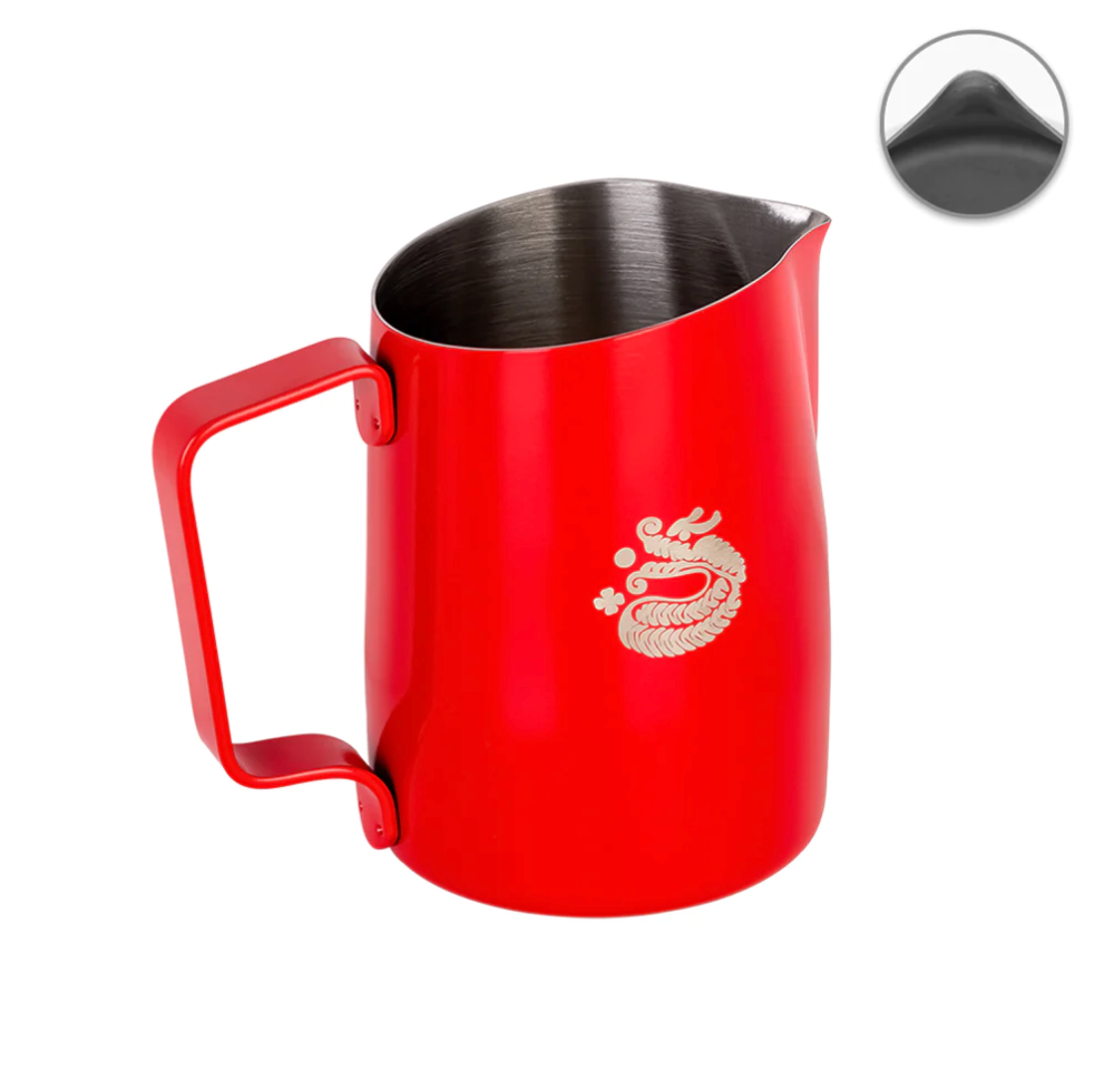 15OZ RED MILK PITCHER (SHARP SPOUT) - YEAR OF THE DRAGON