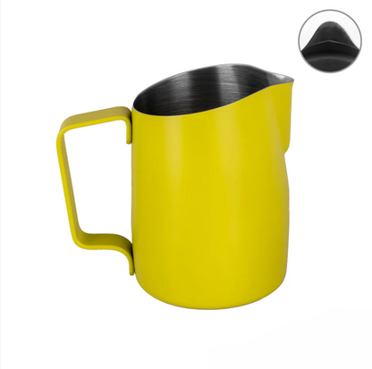 NEW: WPM 22OZ LIME YELLOW MILK PITCHER (ROUND SPOUT)