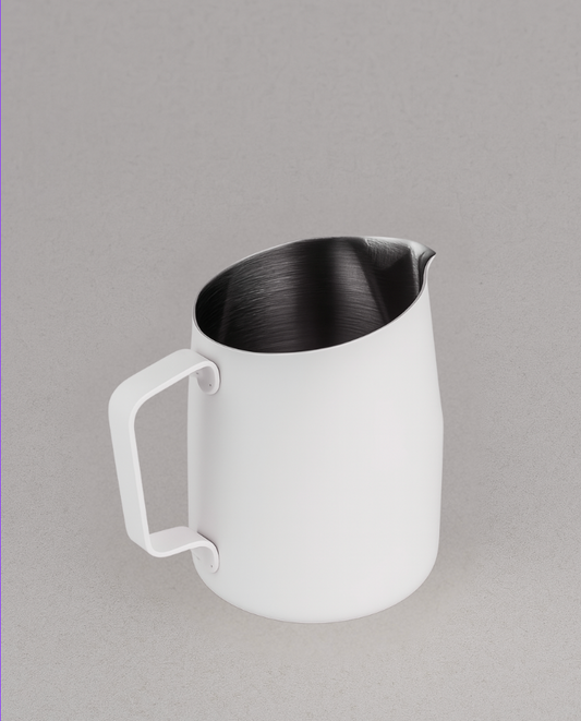 WPM 15OZ MATT WHITE MILK PITCHER (ROUND SPOUT)