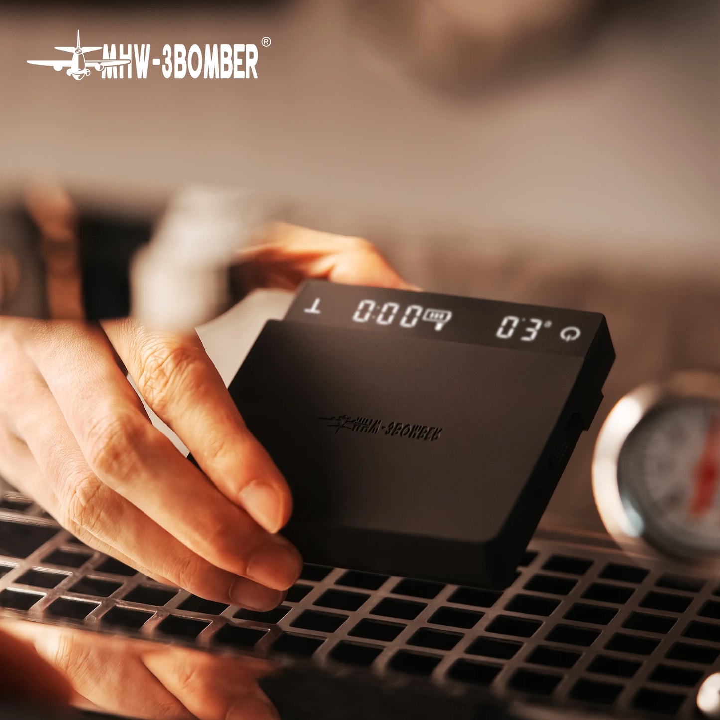 MHW-3BOMBER Cube Coffee Scale 3.0 Micro Coffee Scale Digital Kitchen Scale Compact Lightweight Espresso Scale For Barista