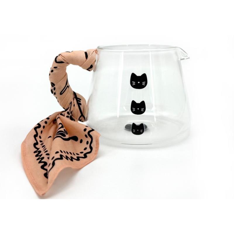 MINOS NEKO GLASS COFFEE SERVER WITH HANDKERCHIEF | 300ML
