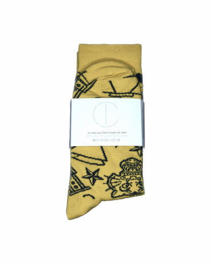 SOCKS: YELLOW COFFEVER