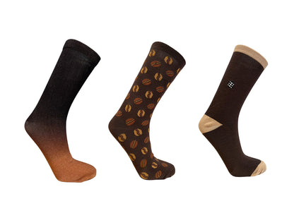 XPRESOLE COFFEE SCOKS PACK - 3 PAIRS